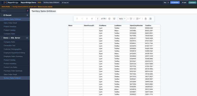 Viewer — Tabular Data